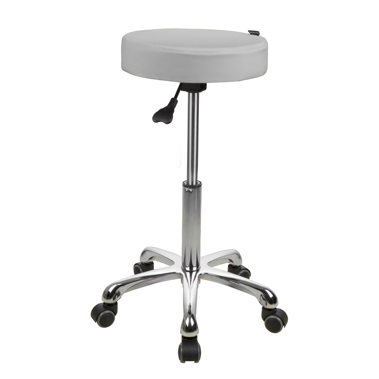 Therapist Button Stool Light Grey Adjustable Height High
