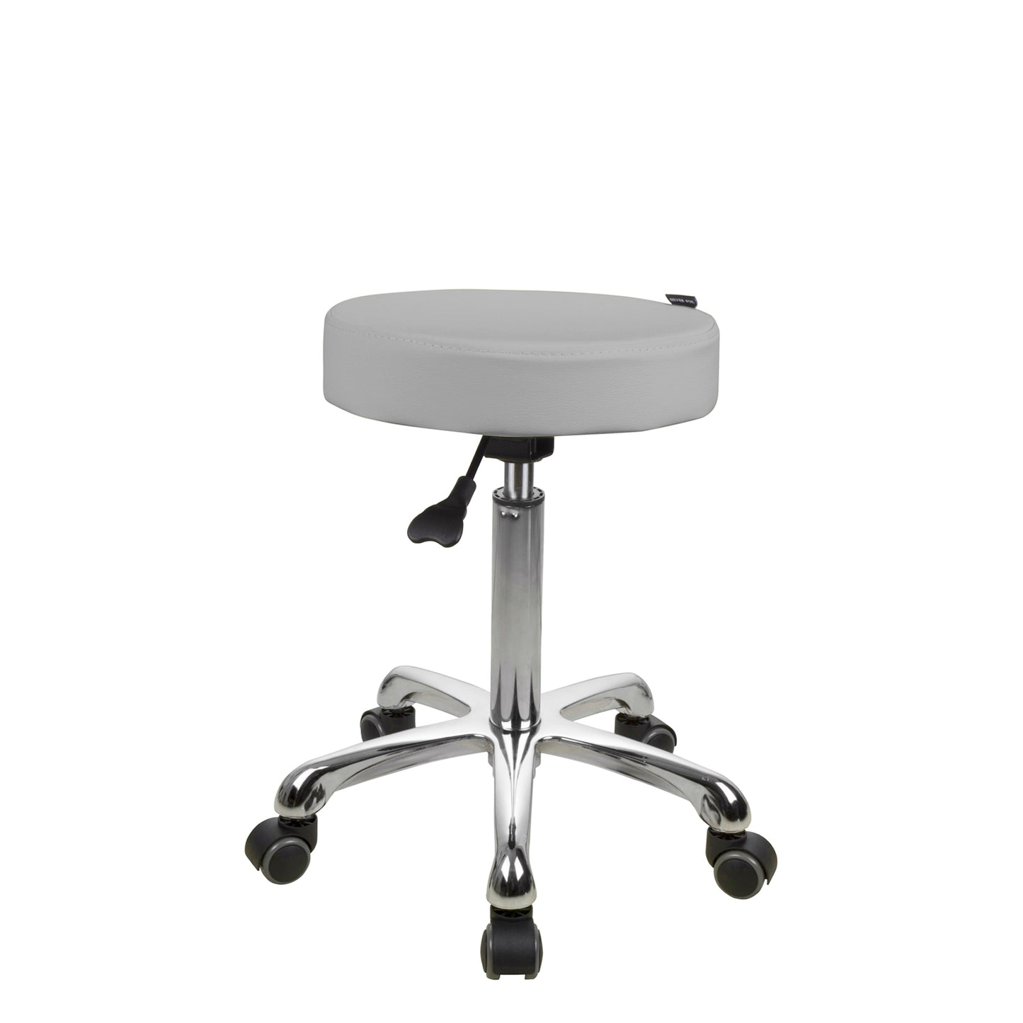 Therapist Button Stool Light Grey Adjustable Height Low