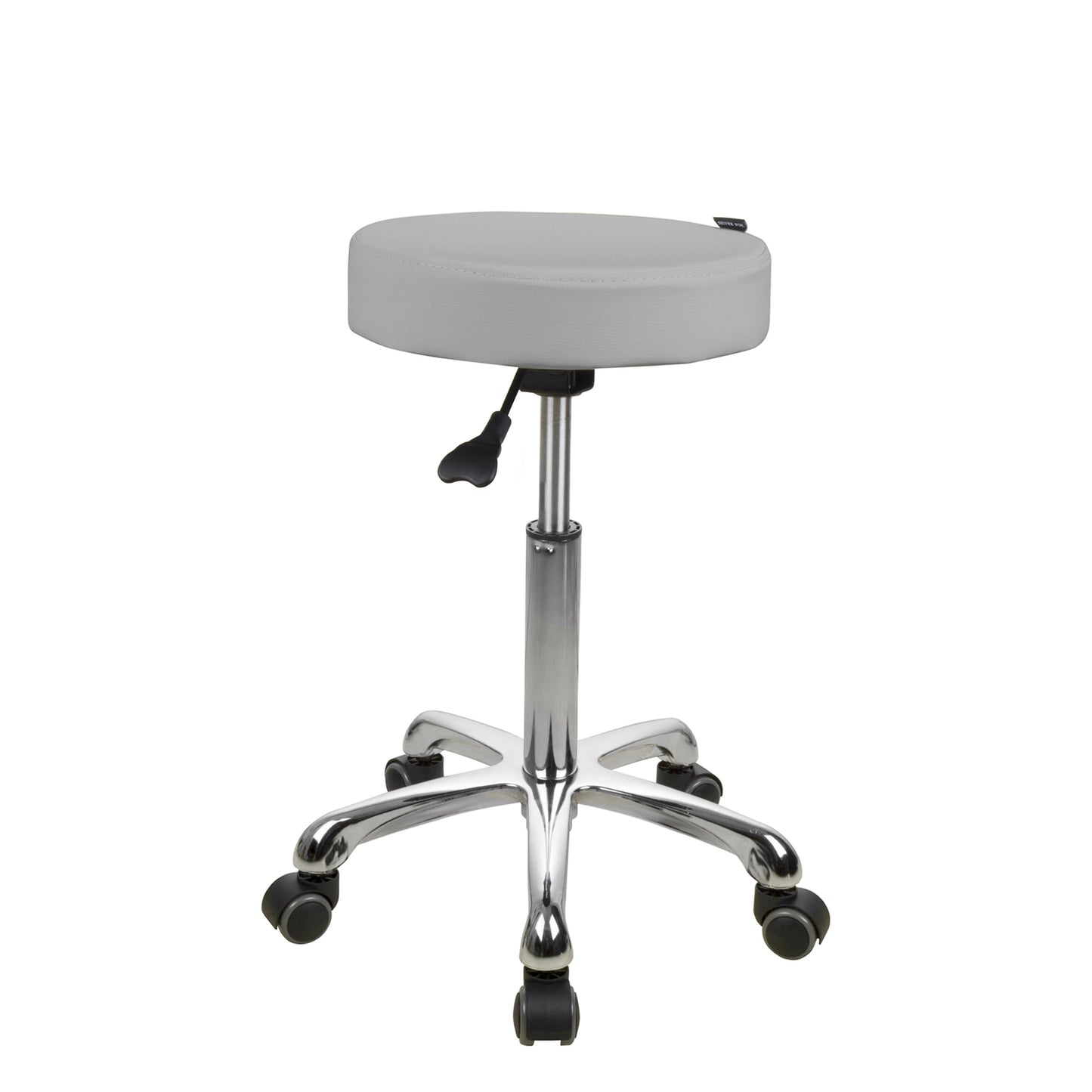 Therapist Button Stool Light Grey Adjustable Height Mid