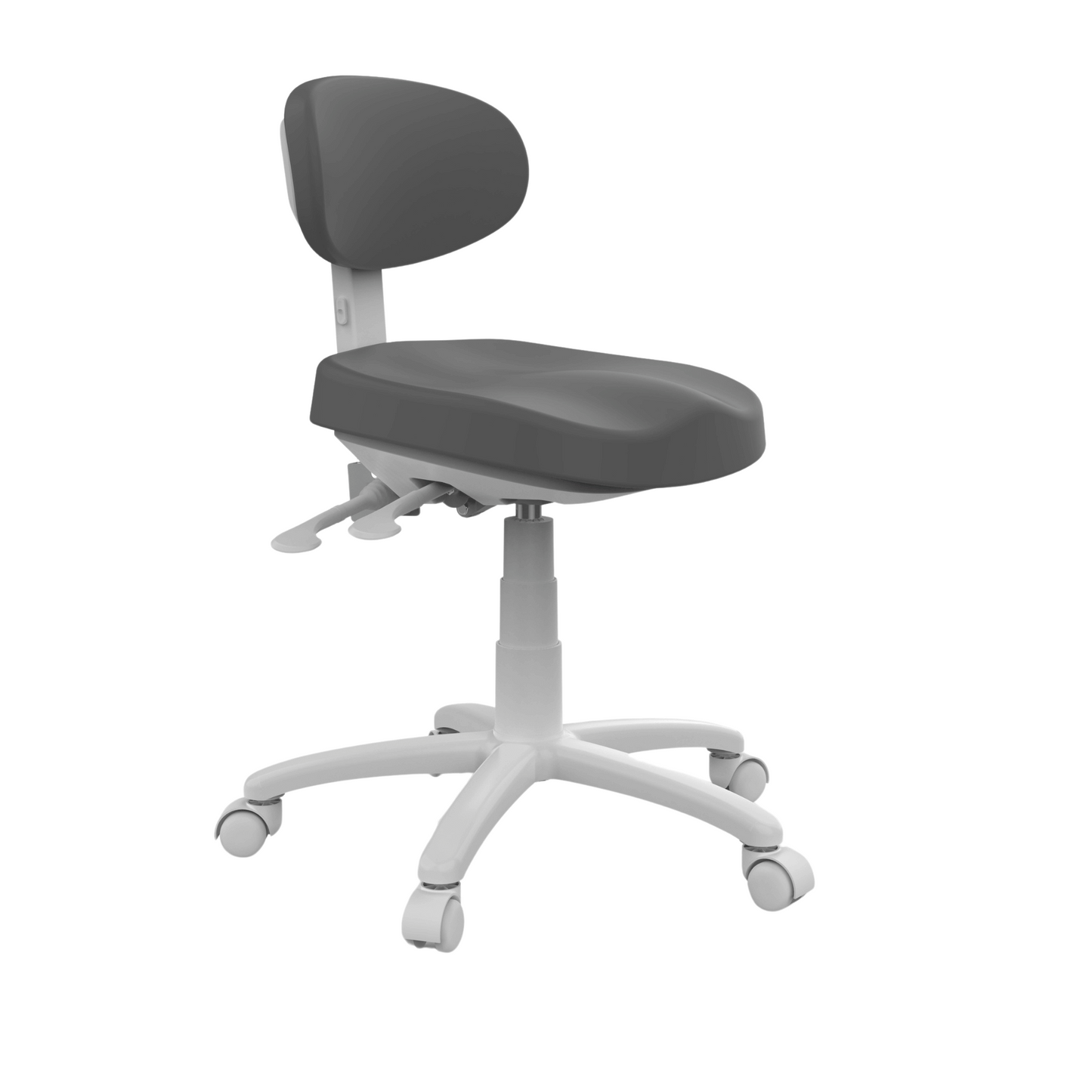 8C01 BEAUTICIAN STOOL & TROLLEY in dark grey color