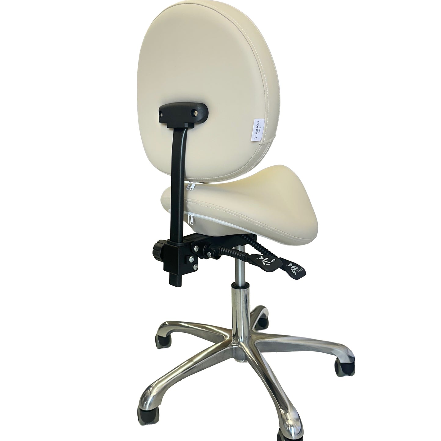 New Coopala’s Lotus Saddle Stool with Back Support C-103 model