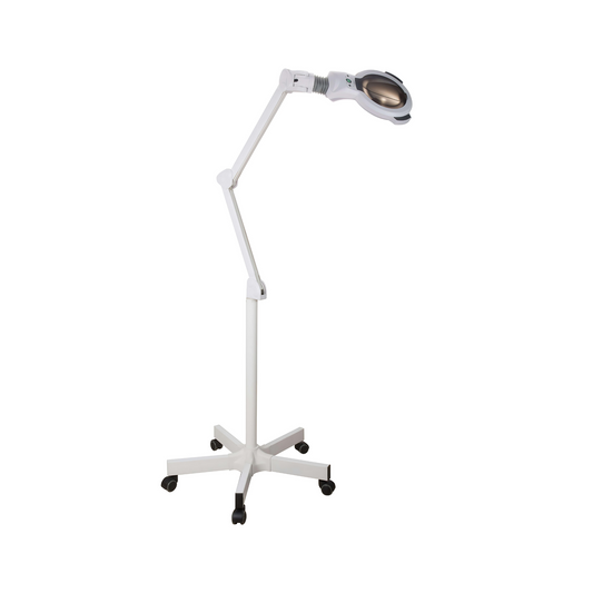 ZaraPlus: Five Diopter LED Magnifying Lamp with 5-Wheel Base