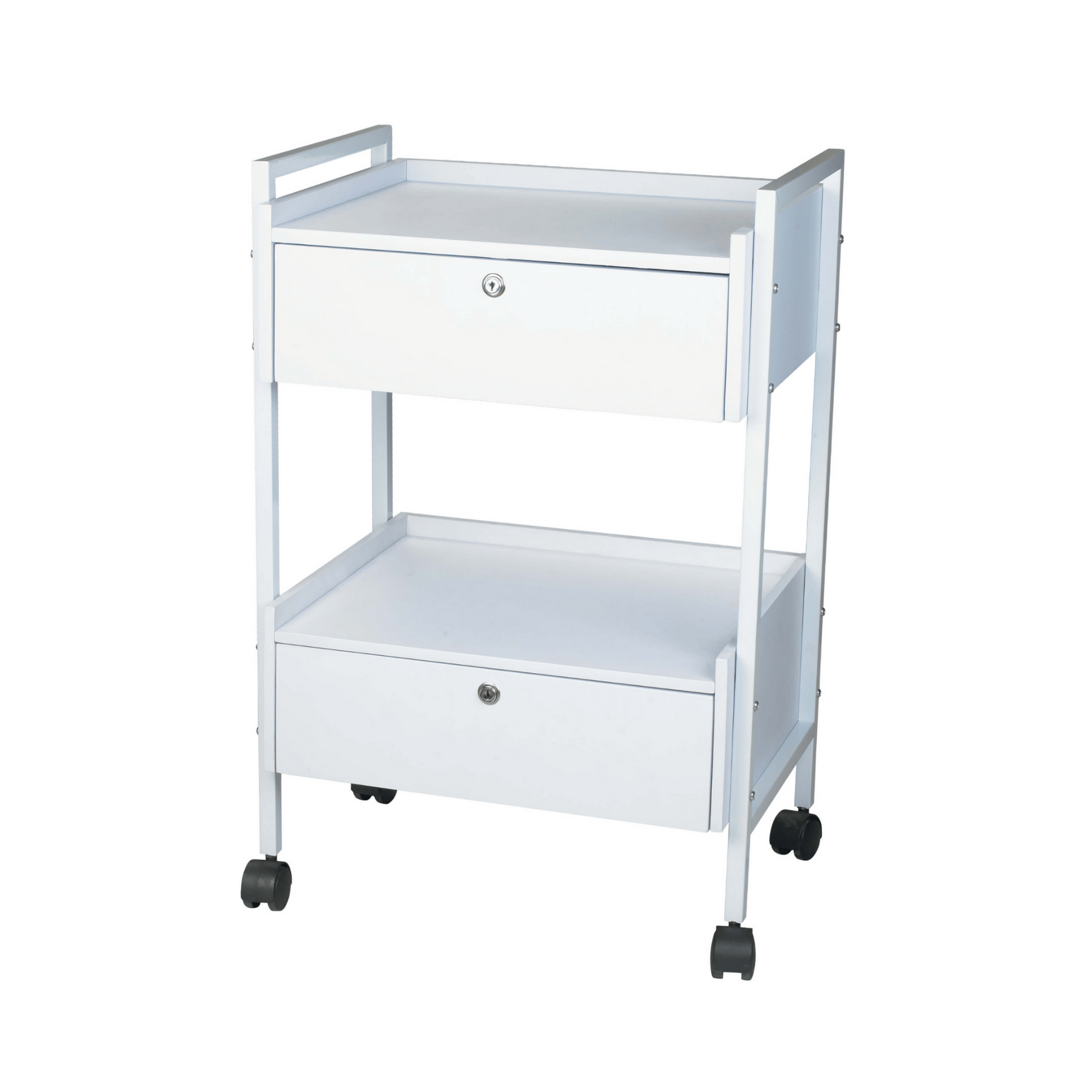 Metal Trolleys - Dante Plus in white color