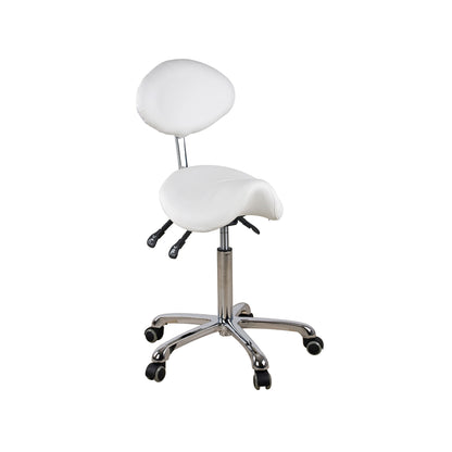 Twirl Saddle Stool with Back Support - 1025