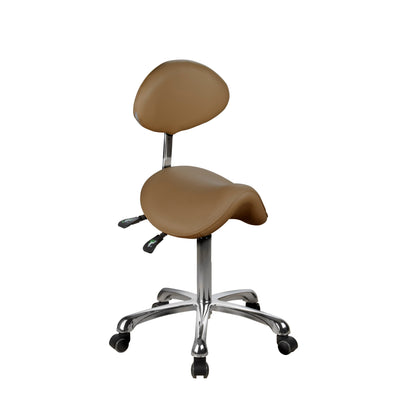 Twirl Saddle Stool with Back Support - 1025