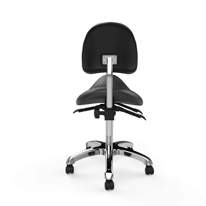 The Lolli Saddle Stool dark grey Adjustable height and back image 3