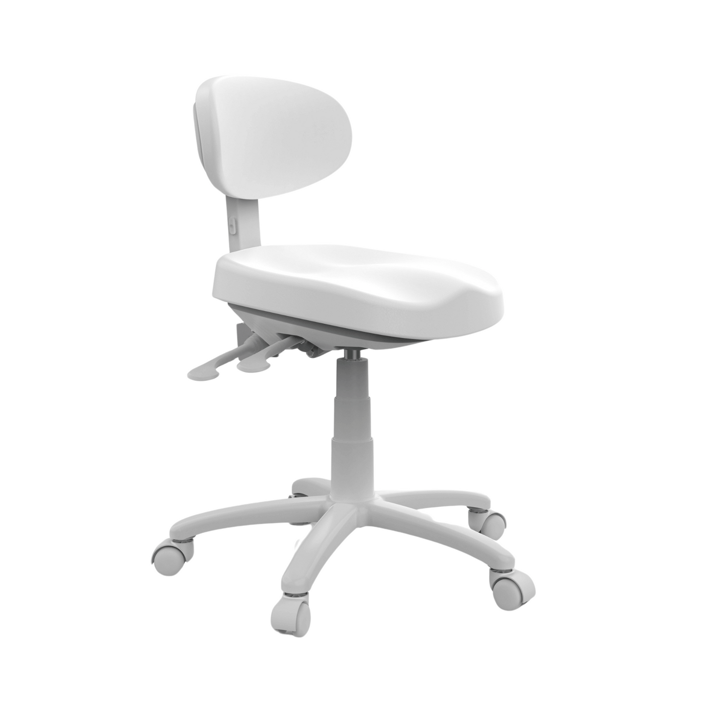 8C01 BEAUTICIAN STOOL & TROLLEY in White color