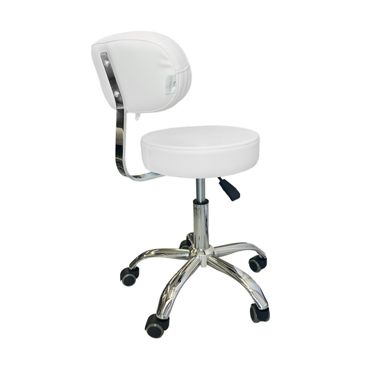 Coopala’s Oasis C-102 model  Esthetician Round Stool with Back Support