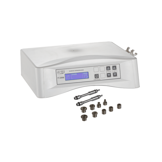 Silverfox F-336B diamond-dermabrasion instrument with nine diamond Heads