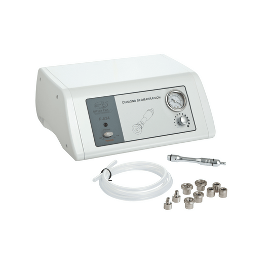 Silverfox F-834 diamond-dermabrasion instrument with nine diamond Heads